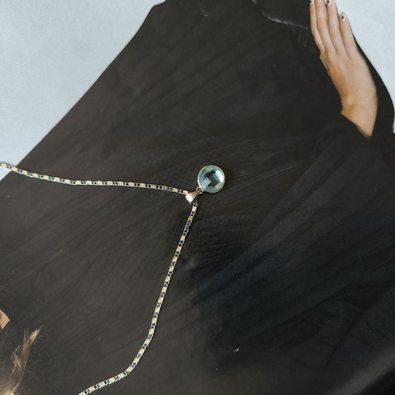 Серебряная подвеска с фианитами