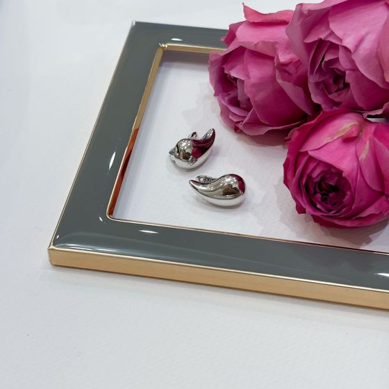 Серебряные серьги без камней