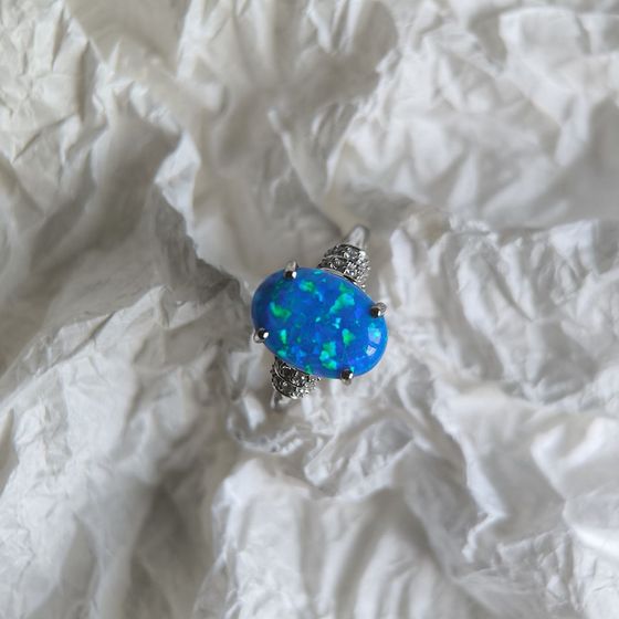 Серебряное кольцо с опалом 2.617ct