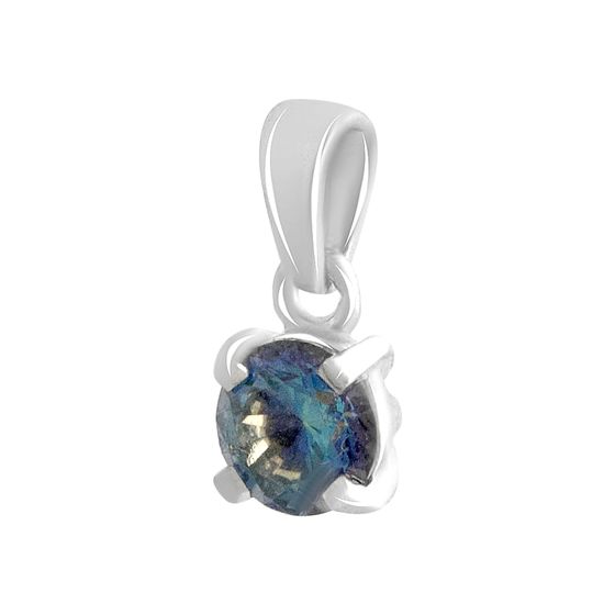 Серебряная подвеска с мистик топазом 0.36ct