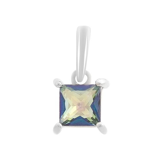 Серебряная подвеска с мистик топазом 0.473ct