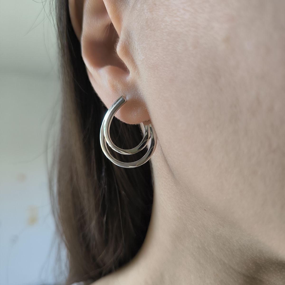 Серебряные серьги без камней