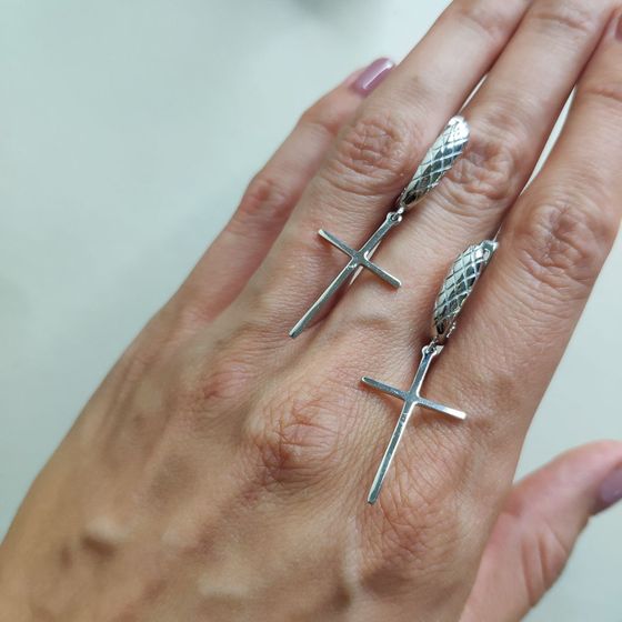 Серебряные серьги без камней Серебряные серьги без камней