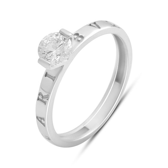 Серебряное кольцо с фианитами