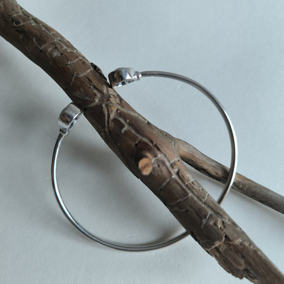 Серебряный браслет с сапфиром 6.438ct