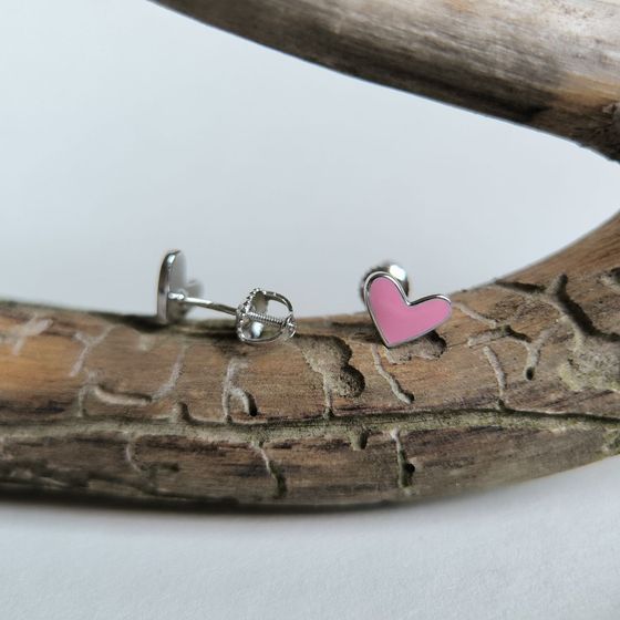 Серебряные серьги с емаллю Серебряные серьги с емаллю