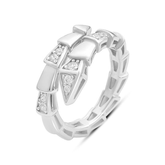 Серебряное кольцо с фианитами