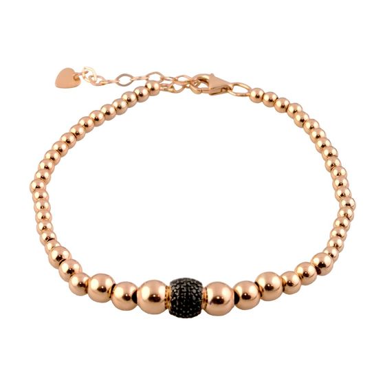 Золотой браслет с фианитами 1ct