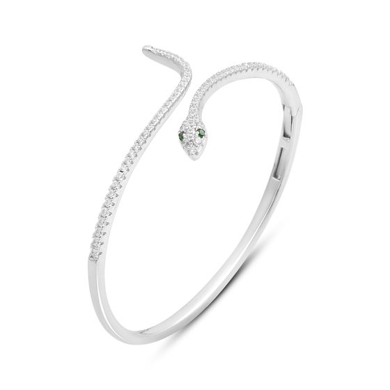 Серебряный браслет с фианитами