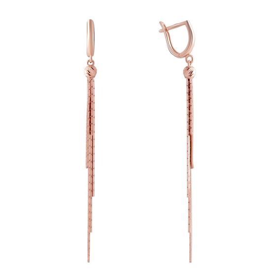 Золотые серьги без камней