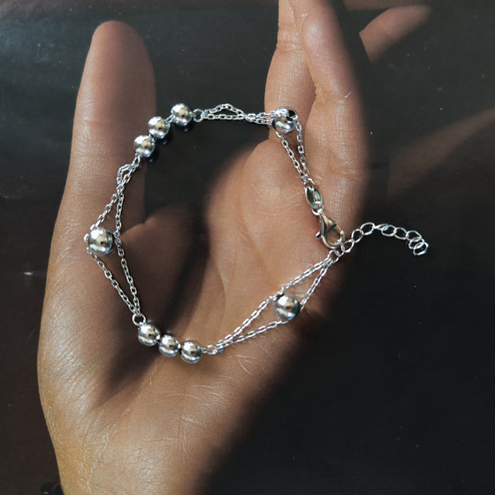 Серебряный браслет без камней