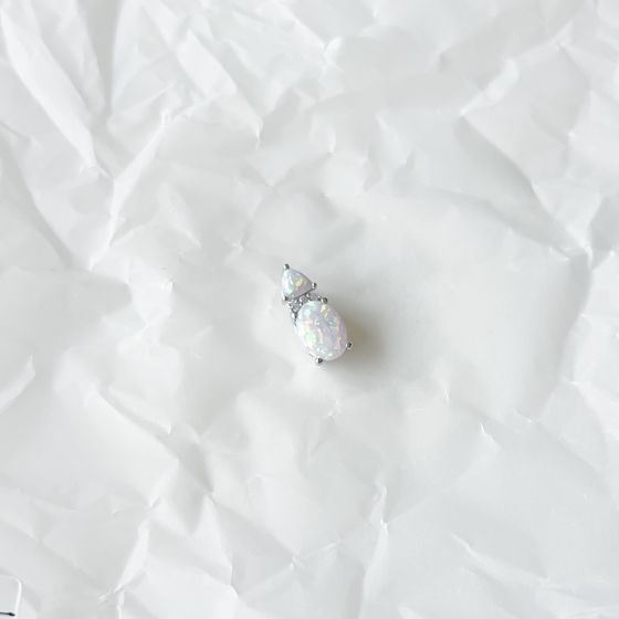 Серебряная подвеска с опалом 0.83ct