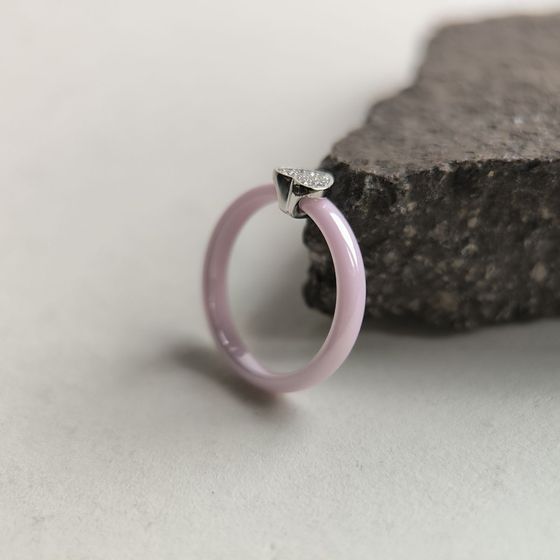 Серебряное кольцо с керамикой