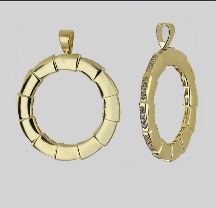 Серебряная подвеска с фианитами 0.48ct