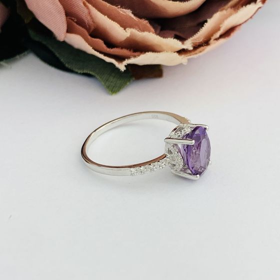 Серебряное кольцо с александритом 2.722ct