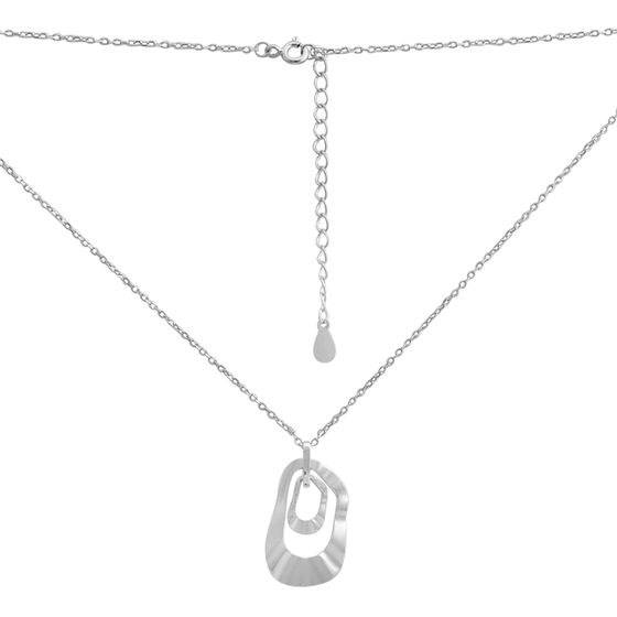 Серебряное колье без камней