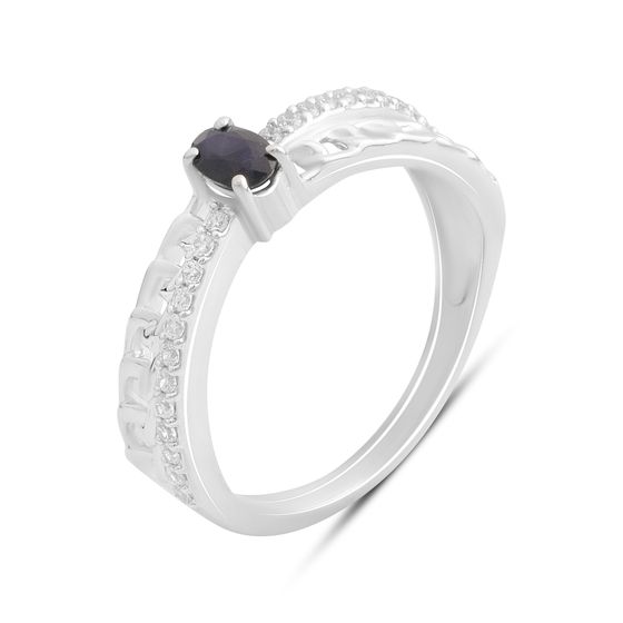 Серебряное кольцо с сапфиром 0.66ct