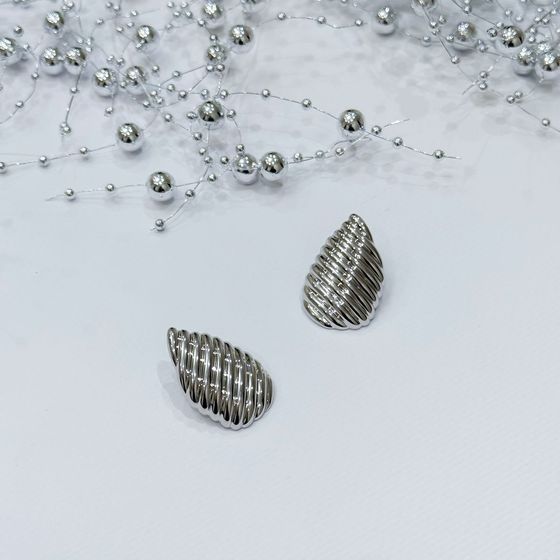 Серебряные серьги без камней