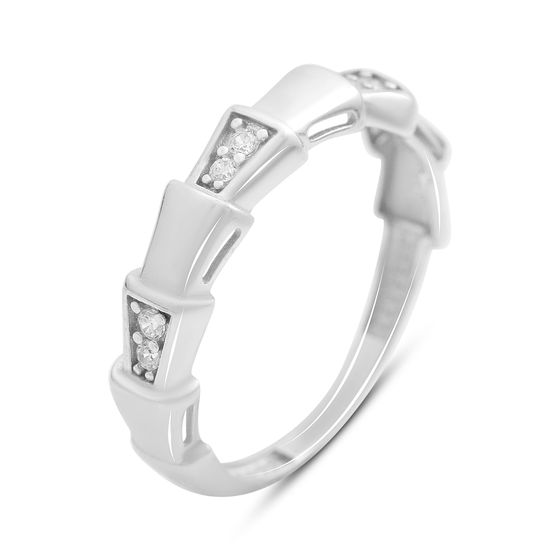 Серебряное кольцо с фианитами