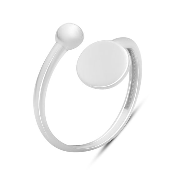 Серебряное кольцо без камней