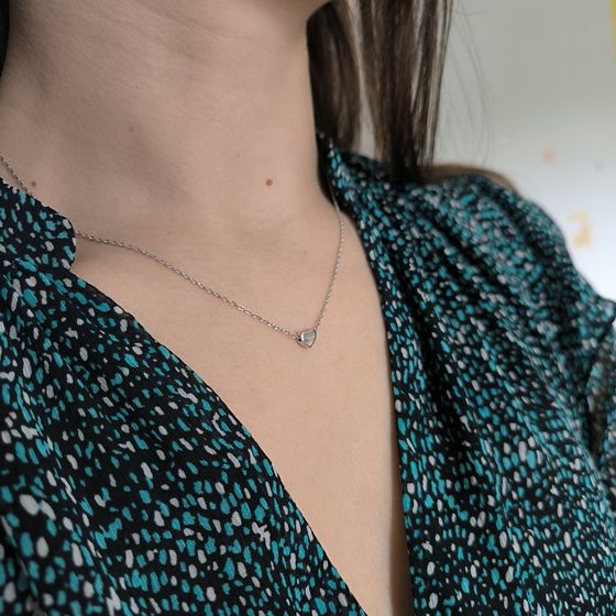 Серебряное колье без камней Серебряное колье без камней