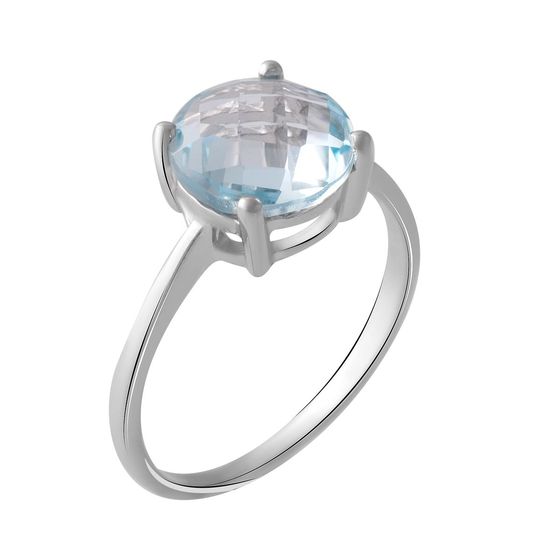 Серебряное кольцо с топазом 3.297ct