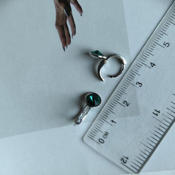 Серебряные серьги с фианитами Серебряные серьги с фианитами