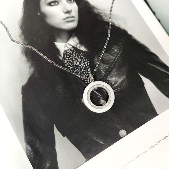 Серебряная подвеска с керамикой