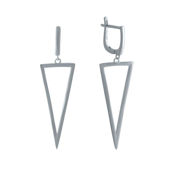 Серебряные серьги без камней