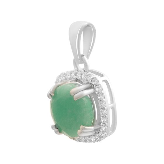 Серебряная подвеска с изумрудом 2.218ct