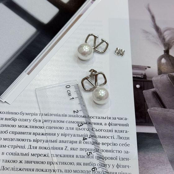 Серебряные серьги с жемчугом