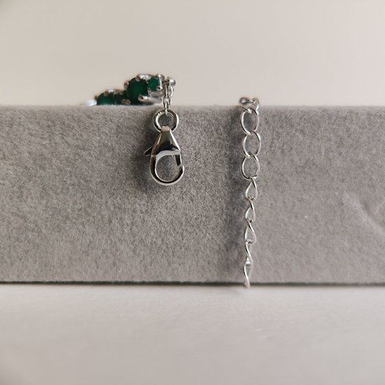 Серебряный браслет с агатом 6.338ct