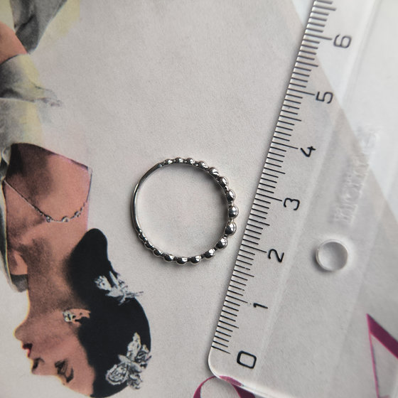 Серебряное кольцо без камней