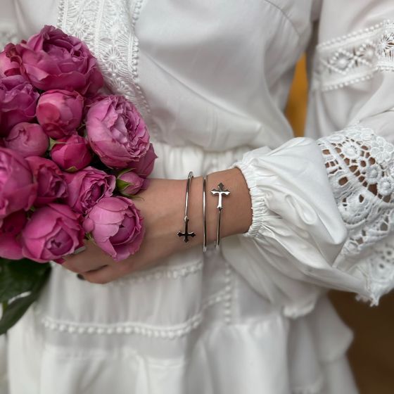 Серебряный браслет без камней