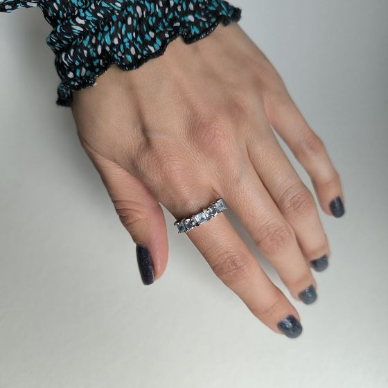 Серебряное кольцо с топазом 1.85ct