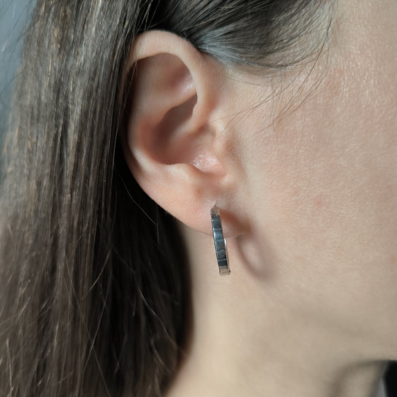 Серебряные серьги без камней