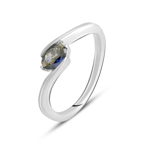 Серебряное кольцо с мистик топазом 0.642ct