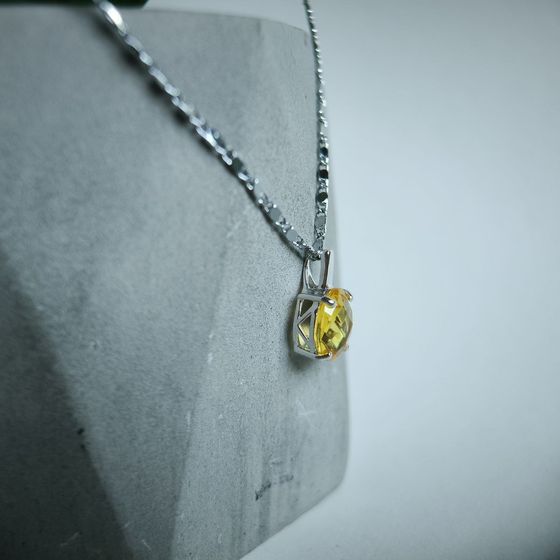 Серебряная подвеска с цитрином nano 2.49ct