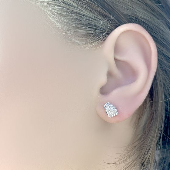 Серебряные серьги с ониксом