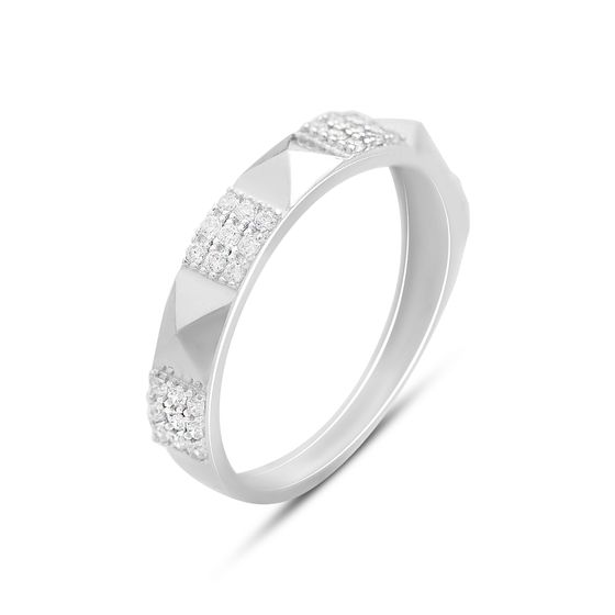 Золотое кольцо с фианитами 0.27ct