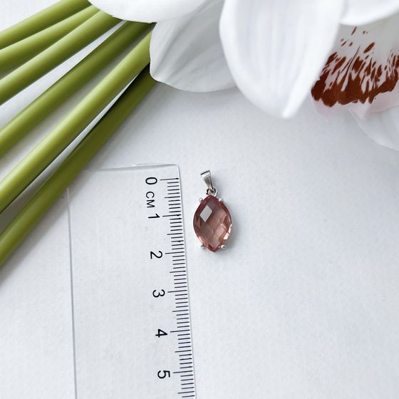 Серебряная подвеска с султанитом 5.368ct