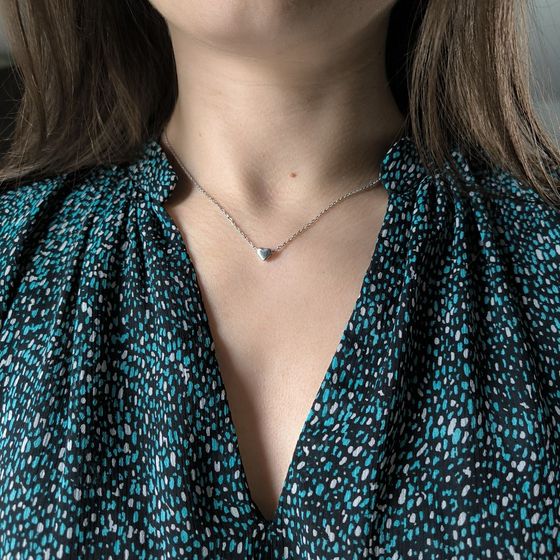 Серебряное колье без камней Серебряное колье без камней