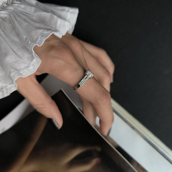 Серебряное кольцо с опалом 0.652ct