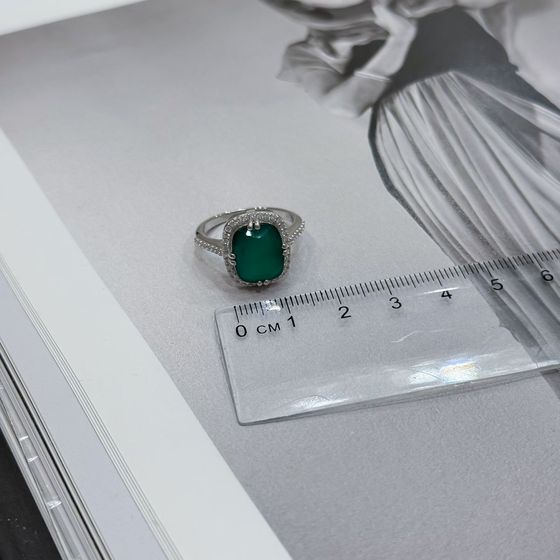 Серебряное кольцо с агатом 5.246ct