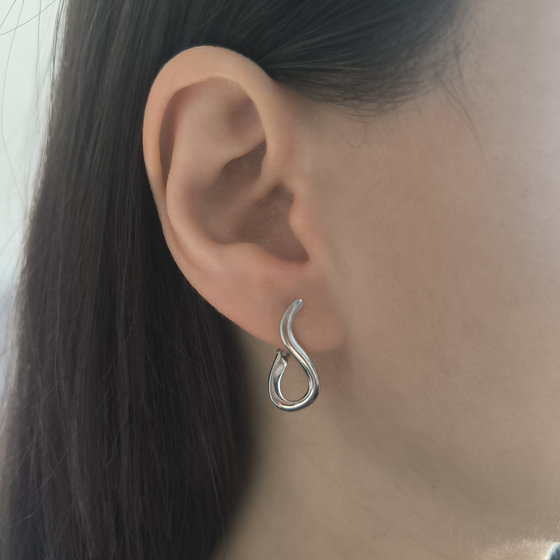 Серебряные серьги без камней
