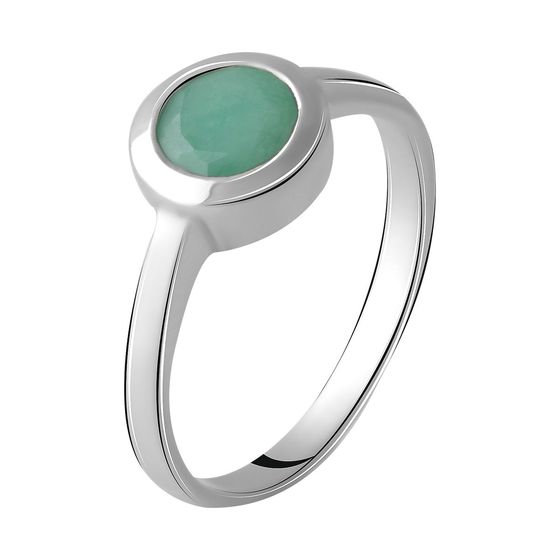 Серебряное кольцо с изумрудом 0.8ct