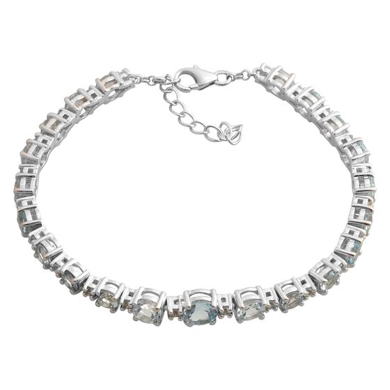 Серебряный браслет с топазом