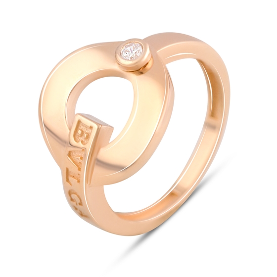 Золотое кольцо с фианитами 0.05ct