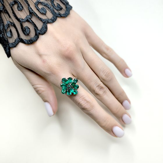 Серебряное кольцо с агатом 4.135ct