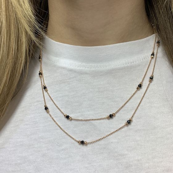 Золотое колье с шпинелью